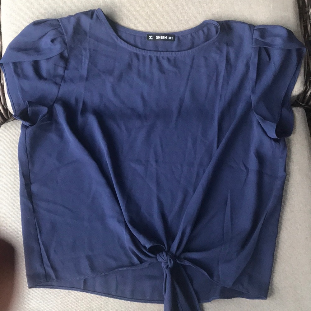 Navy blue blouse